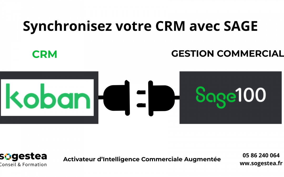 Comment  synchroniser mon CRM Koban avec SAGE 100